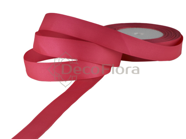 Лента репсовая 3cm*20м - 1024 - ярко-розовая 