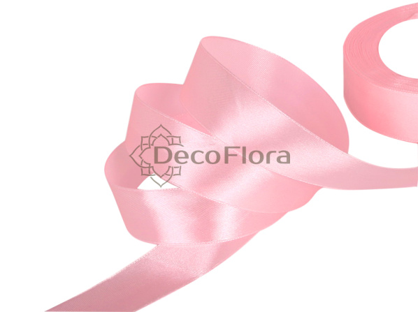 Лента атласная 5cm*20м - 1011 - сливочно-розовый  