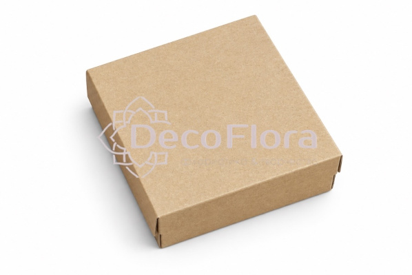 Коробка сборная 20*20*10см квадрат крафт