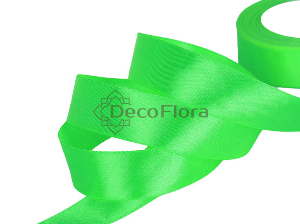 Лента атласная 4cm*20м - 017 - зелёное яблоко 