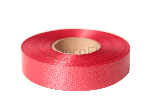 Лента Италия 2см*100ярд Cotton красная