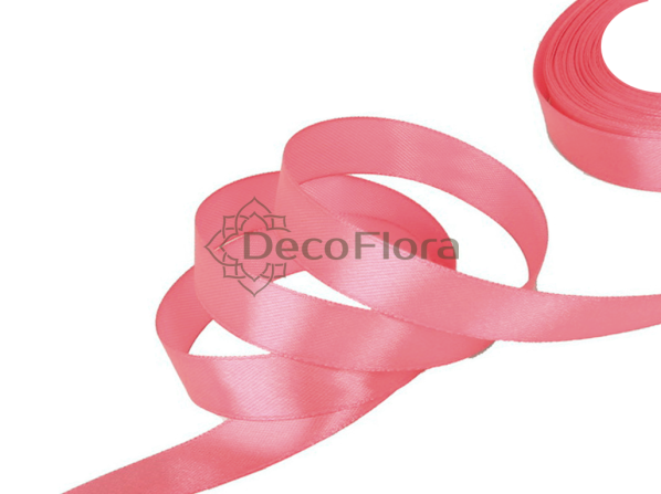 Лента атласная 1,2cm*20м - 053 - тёмно-коралловый