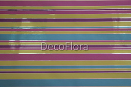 Бумага 70см/1,5м 65410M полосы розово-желто-фиолетово-бирюзовые